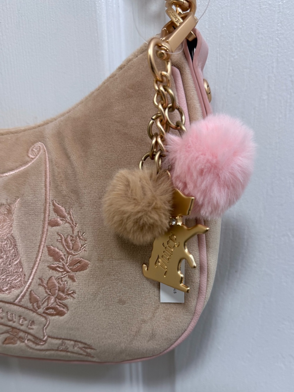 NWT Juicy Couture New Love Chapter Shoulder Bag in Buff Beige - Picture 3 of 7